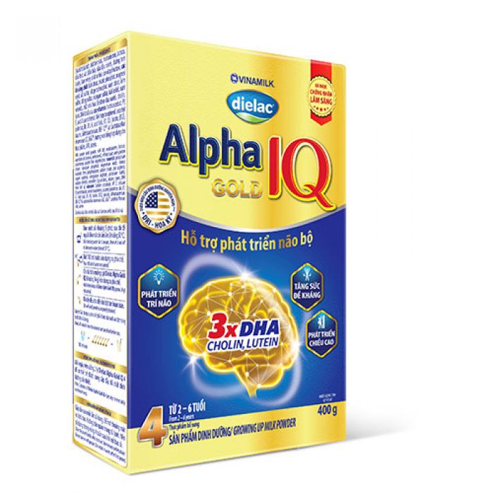 Sữa bột Dielac Alpha Gold IQ Step 4 - Hộp 400g